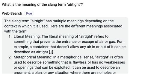 airtight meaning slang